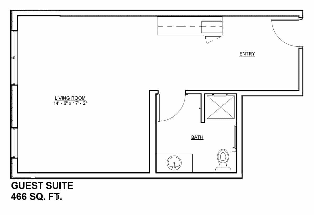 Guest Suite 466 Sq. Ft. Mill City Senior Living