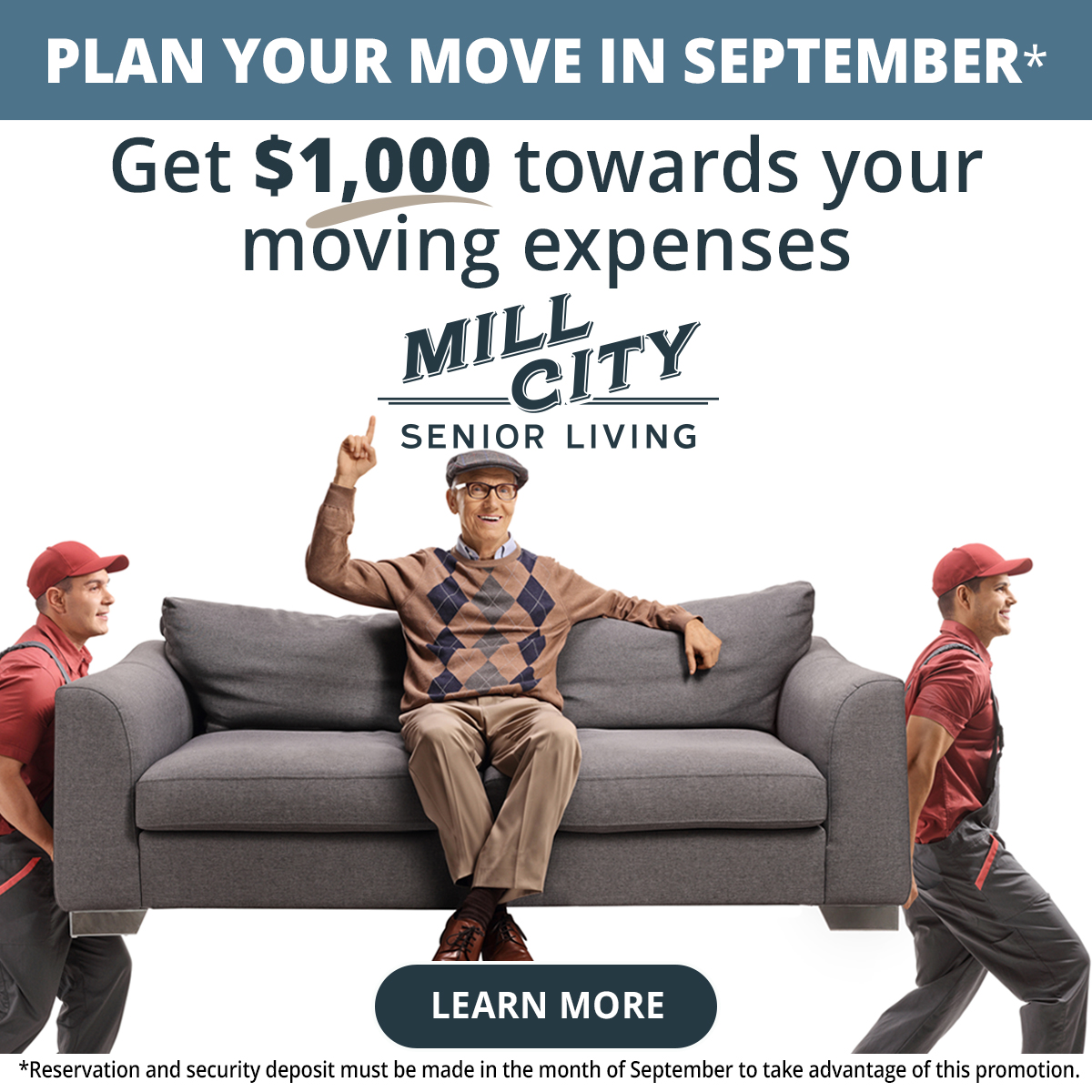 September Move In Special Square Ad Copy